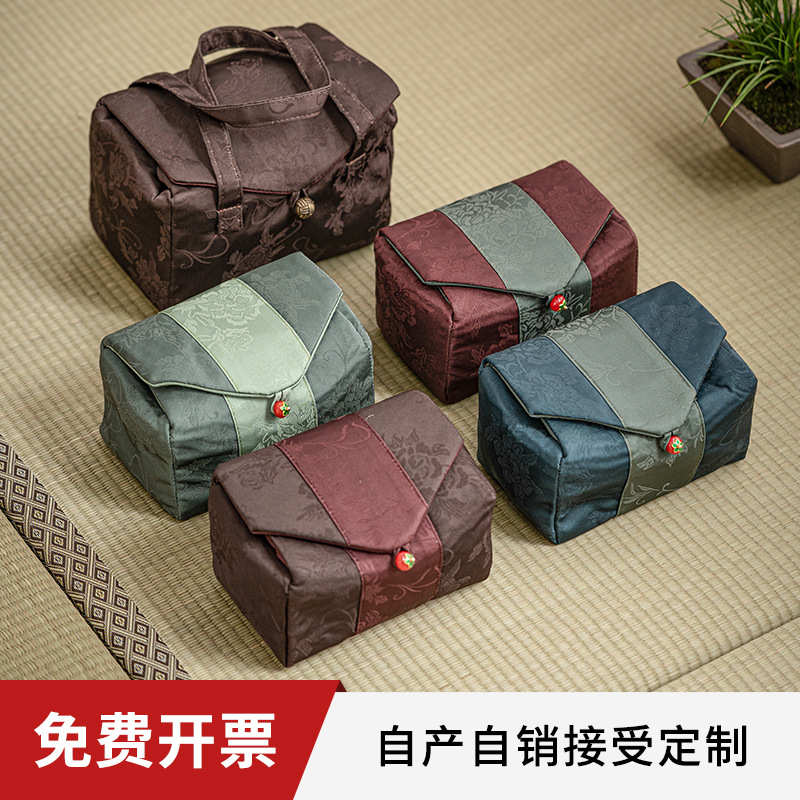 户外旅行茶具收纳包袋家用快客杯便携一壶两茶杯茶壶收纳盒包袋子