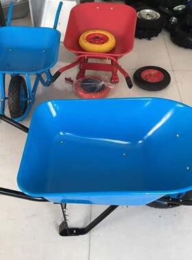 工厂直销农用手推车WB7400款式多样工地独轮车泥沙土小推车搬运