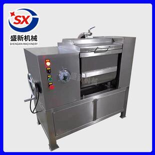 大型饺子馅混合肉馅加工搅拌机器提升机配套双轴卧式 真空拌馅机