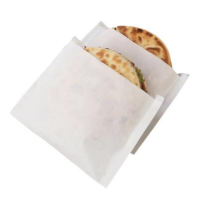 新款直销三角牛皮防油纸袋包子烧饼锅盔袋烧烤小吃打包袋子煎饼生