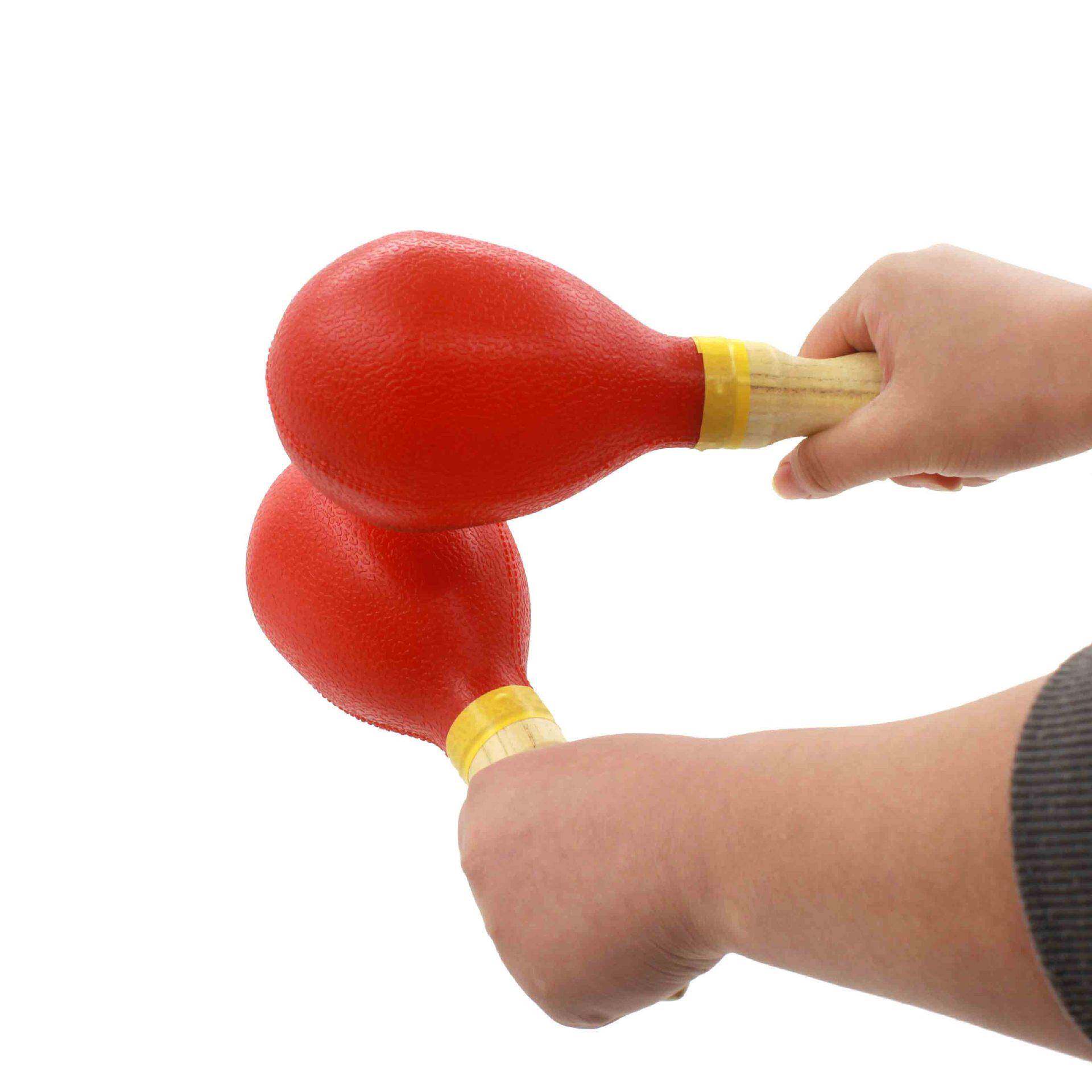 打击乐器沙锤塑料沙球一对装道具幼儿园早教教具砂锤槌