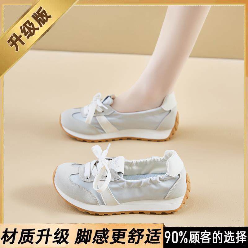 一脚蹬软底防滑孕妇鞋踩屎感浅口防臭运动鞋女款露脚面休闲舒适鞋