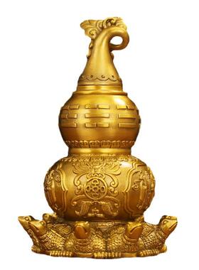 工厂直发全铜九龟葫芦天医葫芦铜摆件客厅办公室桌面玄关摆饰