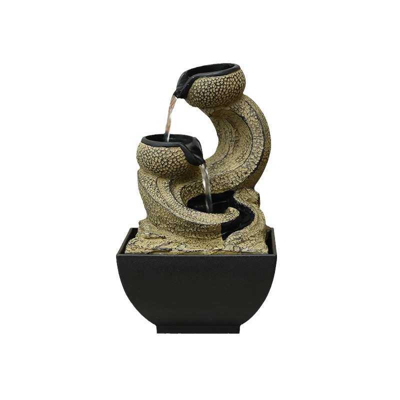 树脂流水摆件生财循环水创意轻奢复古客厅办公室书房桌面装饰,家居饰品,流水摆件,淘宝优惠券,粉丝福利购,淘宝优惠卷