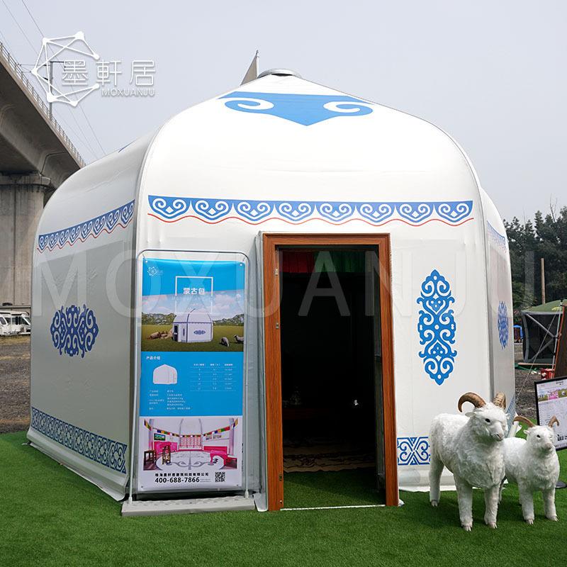 草原景区蒙古包帐篷酒店野营营地铝合金支架稳固安全快速搭建