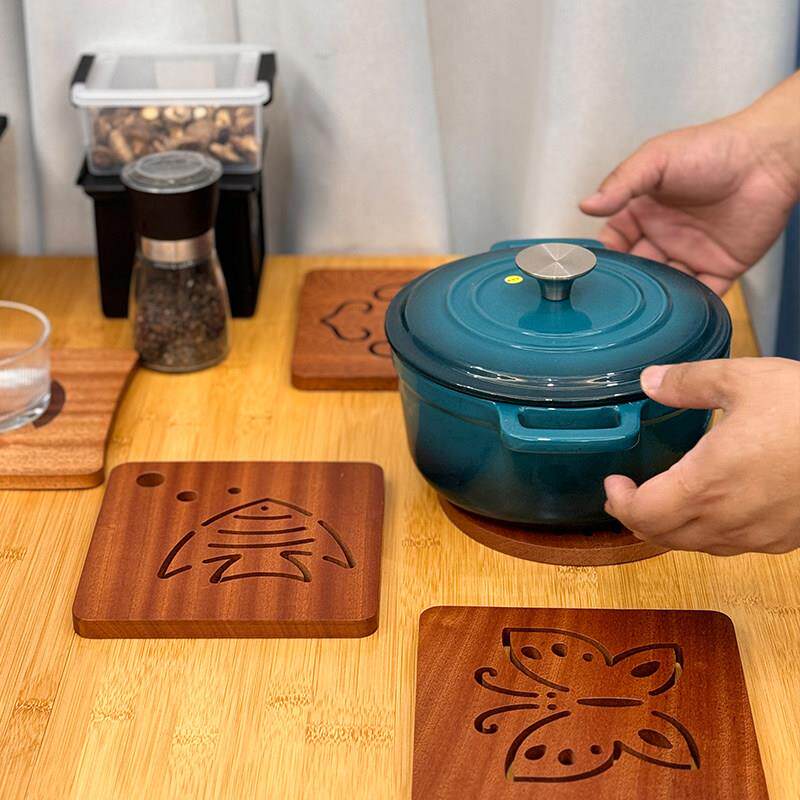 实木隔热垫餐桌垫砂锅垫耐高温家用餐垫防热碗垫防烫茶杯垫餐盘垫