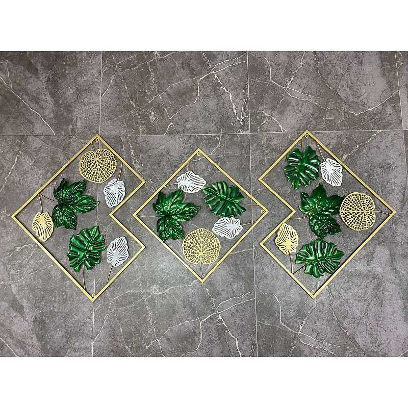 北欧沙发背景墙绿植铁艺金属挂画客厅装饰画现代简约三联画墙装饰,家居饰品,壁饰,淘宝优惠券,粉丝福利购,淘宝优惠卷