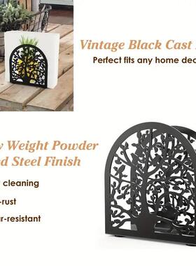 架Shein餐巾立巾式餐桌餐巾架树鸟设餐计餐桌餐架金属桌面巾餐巾