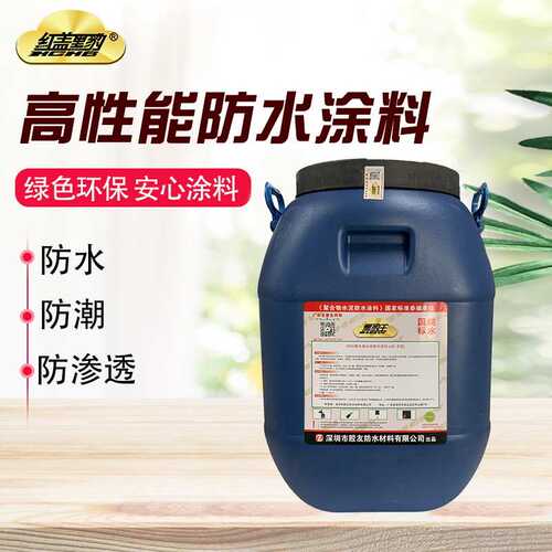 黑豹防水涂料屋顶墙面卫生间水池补漏材料js聚合物水泥基防水材料