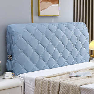 床头罩新款 通用床头套罩木床头全包床头套 防尘防撞保护套四季