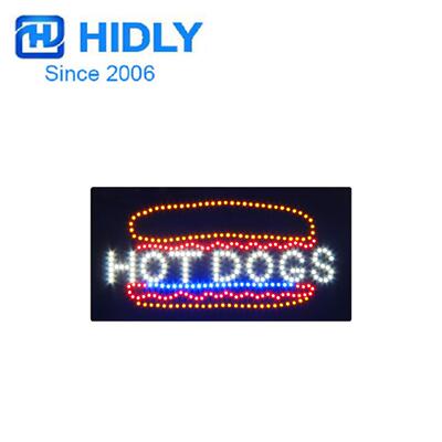 LED招牌熟食店橱窗营业中招牌LED HOTDOGS SIGN