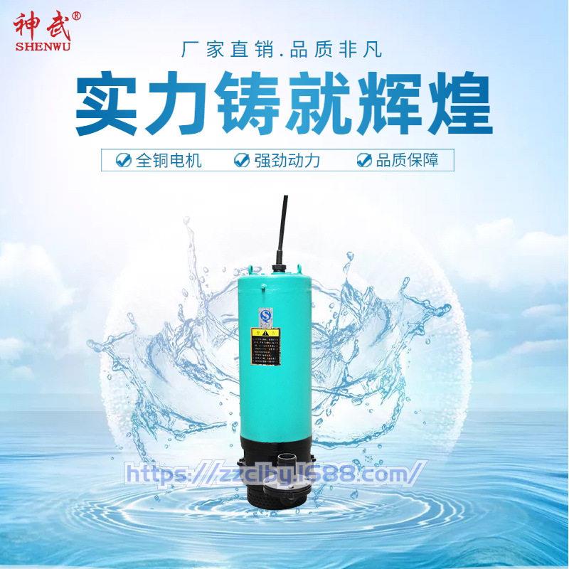 WQX下吸式潜水排污泵大流量大口径工程矿用污水污物自吸泵抽水泵