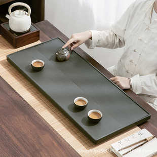 乌金石茶盘家用办公厂家直销现代简约石材石头大小号茶具茶海茶台