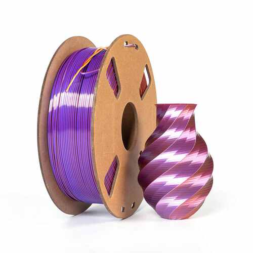 PLA丝绸三色耗材 3D打印耗材1.75mm线材1kg PLA丝绸线材厂家直销