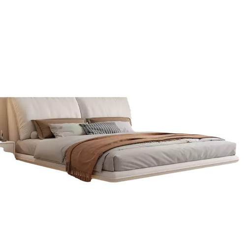 科ANA技布软人包.奶油风18m大象耳朵床床卧室带灯氛围感双网红悬