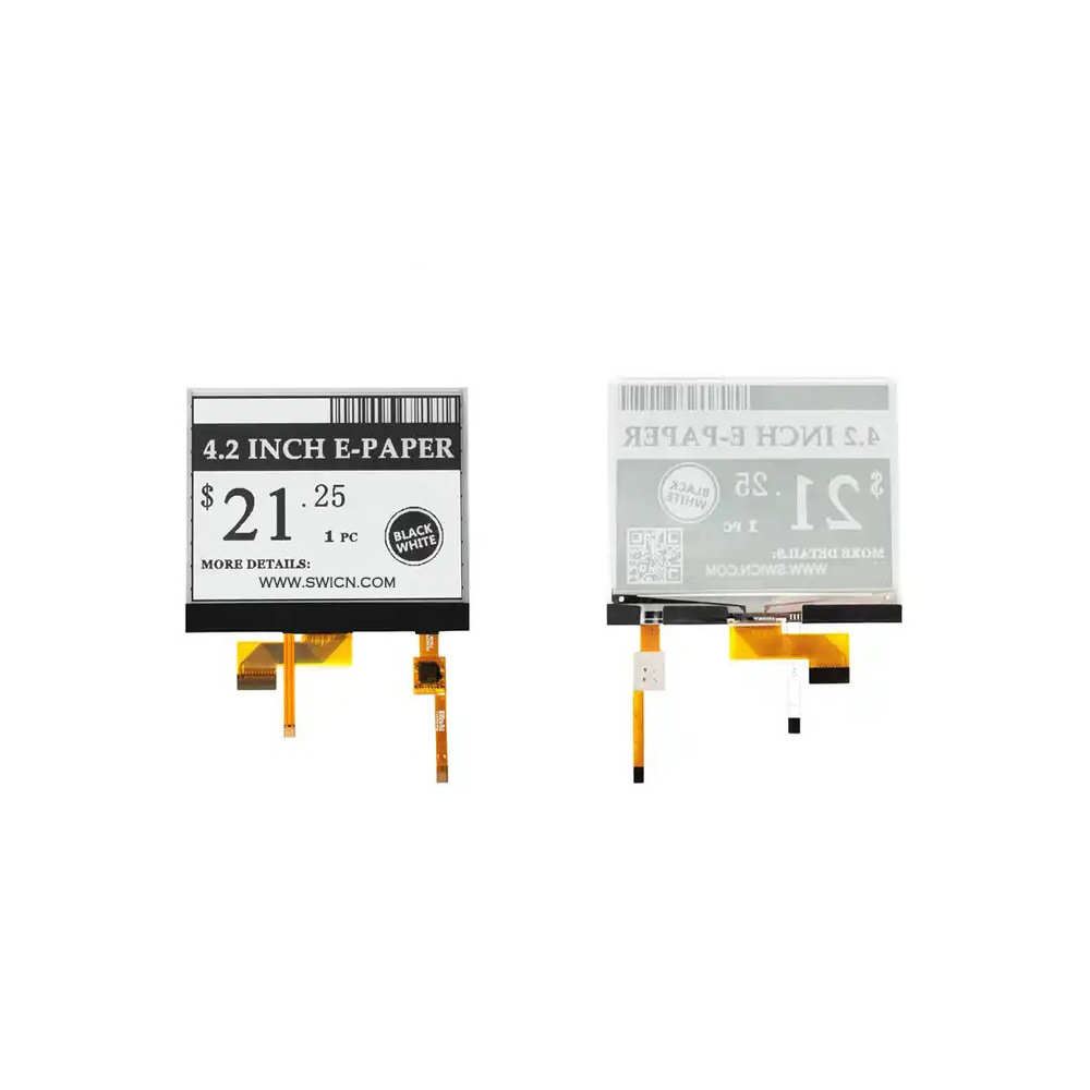4.2英寸400x300 I2C E ink 电子纸显示屏墨水屏带触摸屏和前灯