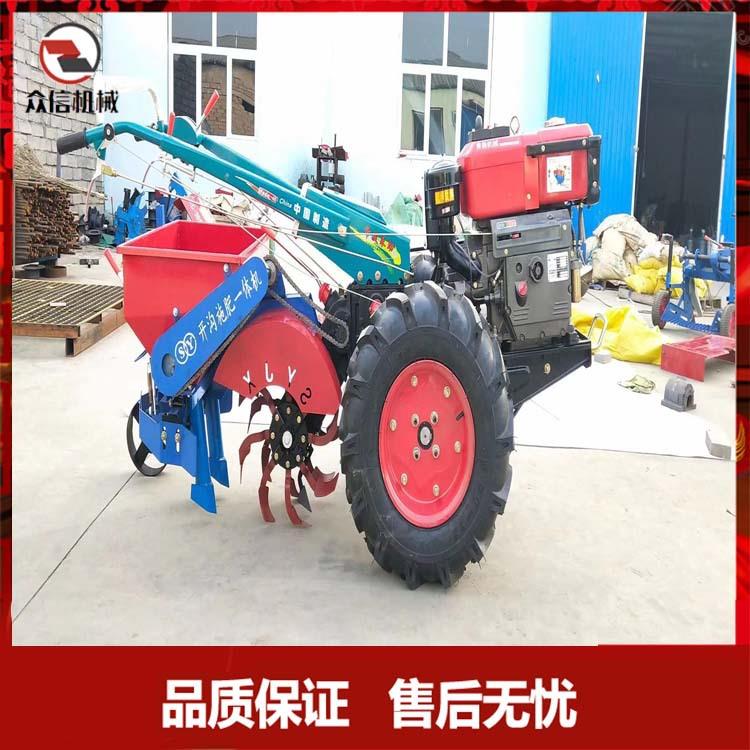手扶拖拉机开沟施肥回填一体机农田追肥开沟机果园撒肥施肥器果树