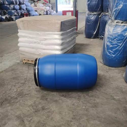 200升L化工桶 蓝色带卡子100升抱箍法兰塑料桶
