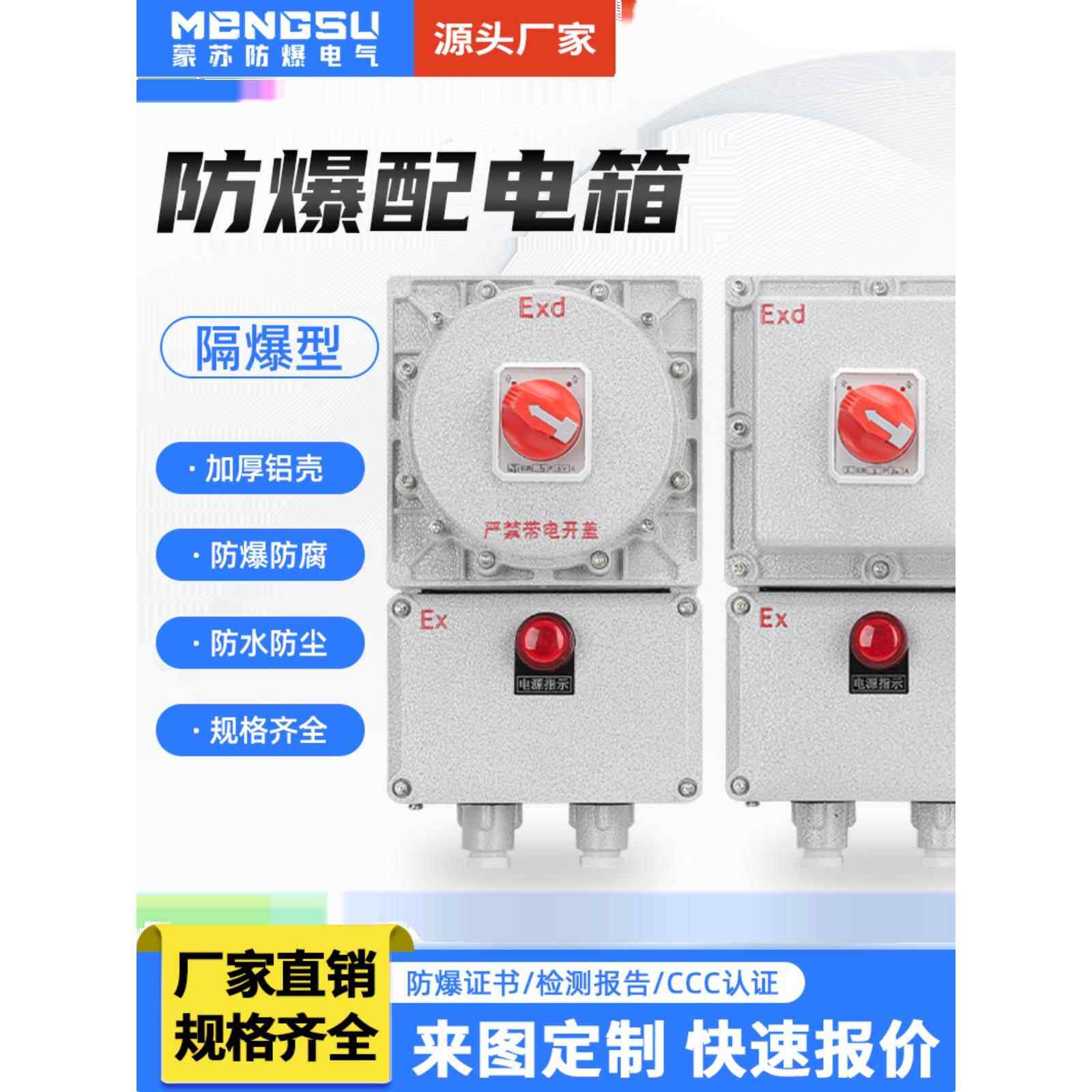 BDZ防爆断路器 2P/3P/4P20A32A63A漏电防爆开关控制箱 定制非标箱