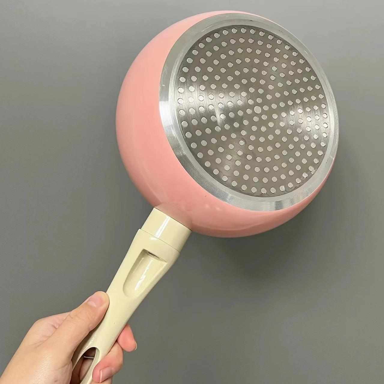 粉色西红柿番茄炒锅小奶锅不粘锅煮面锅婴儿辅食锅泡面迷你汤锅