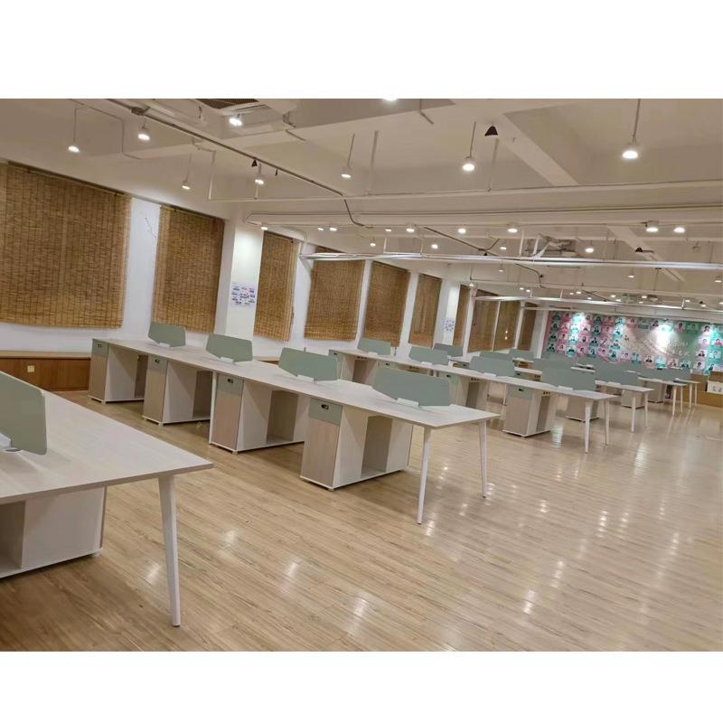 简约现代职员办公桌单人两人四人位屏风工位员工卡位办公室家具