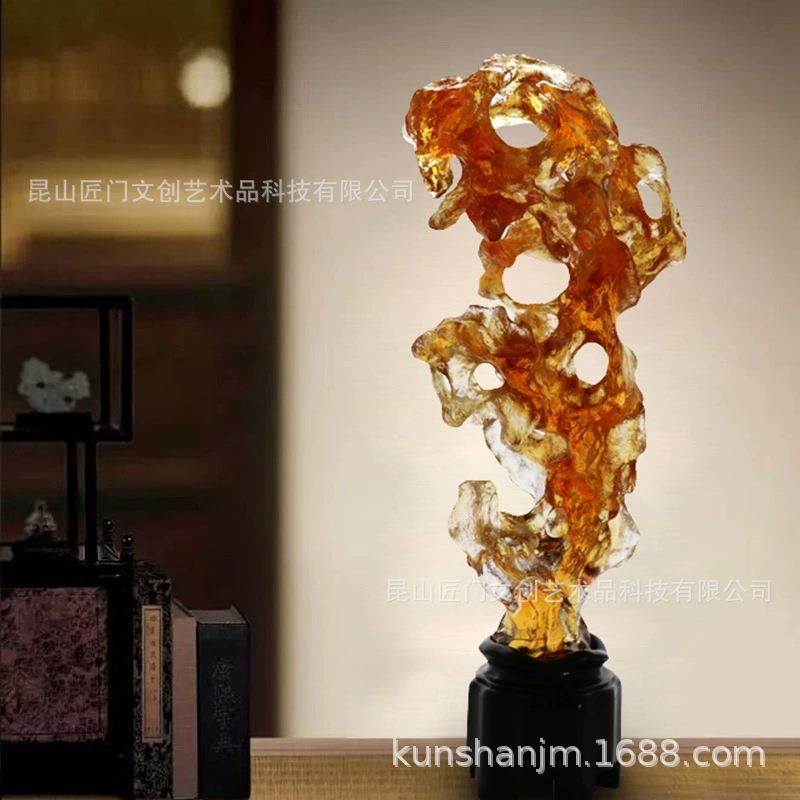 琉璃直销玲珑摆件茶道香器插针搁文房笔搁玄关客厅家居装饰礼