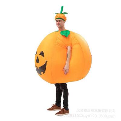 Halloween cosplay inflatable pumpkin doll show costume万圣节