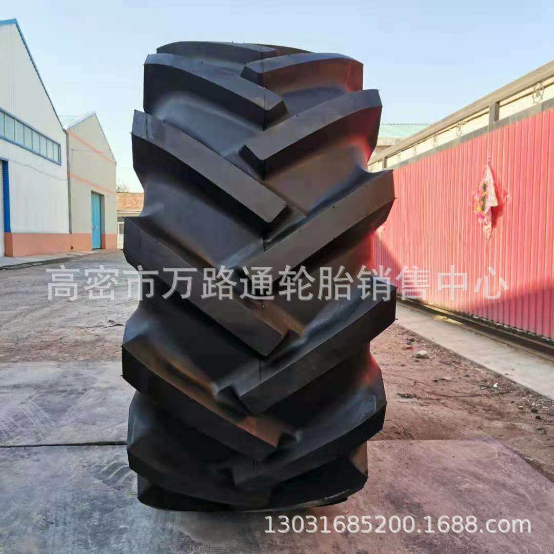 工程轮胎 26.5-25 R-1人字花纹可出口天力路拌机轮胎