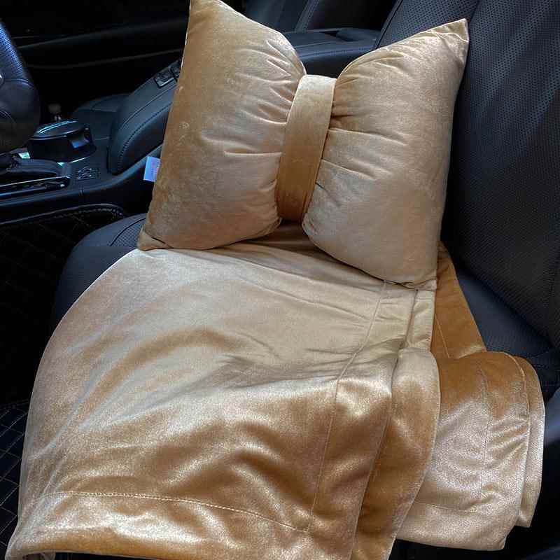 正品汽车抱枕被子两调车内一对车载空毯三合一头可枕用折叠靠枕四