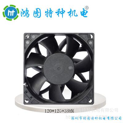 散热风扇12038 增压直流双滚珠轴承DC120*120*38mm 12V 24V 48V