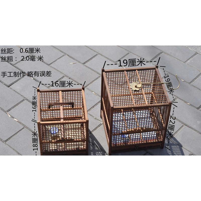 蝈蝈笼子厂超大空间带纯手工天然竹制笼鸣虫用具老人小孩礼品笼