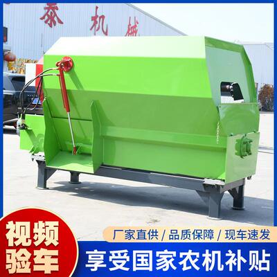 9立方牛羊青贮秸秆卧式TMR饲料搅拌机3立方饲料搅拌机