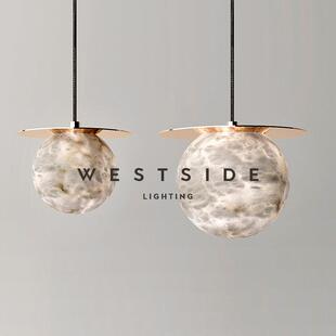 中山工厂直销westside 西班牙设计师YAK餐厅吧台小吊灯轻奢全铜云