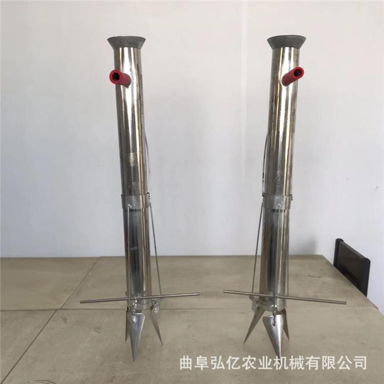 免弯腰栽苗器加厚不锈钢移苗器硬土地尖嘴补苗器菜苗花卉苗定植器
