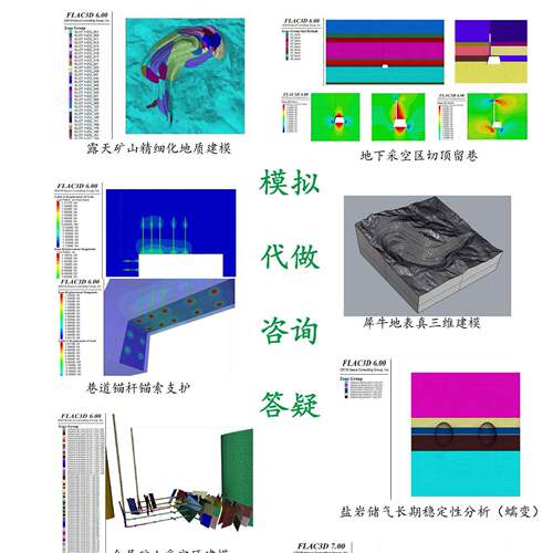 Flac3D代做！flac教学！flac3d！flac！一对一指导！flac咨询！