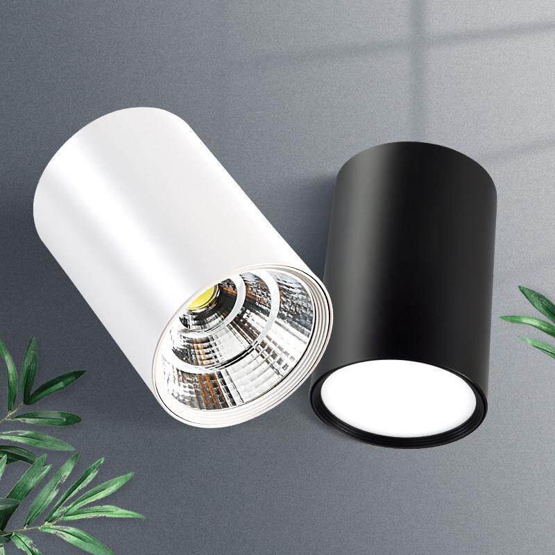led明装射灯圆形吊线吸顶式过道背景墙客厅餐厅走廊12W18W36瓦4寸