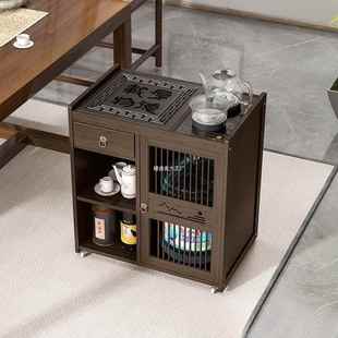 移茶桌式 动全自动水壶家用小茶台楠竹面 ETH简约茶烧几茶具中套装