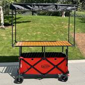 新款 户外摆摊露营车蛋板大桌可升降折叠小餐吃车摆卷摊车001大遮