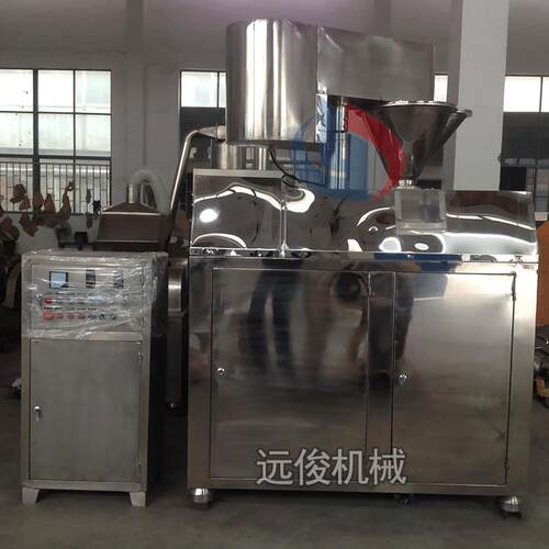 机械生产不锈钢GK-120红茶绿茶叶干法制粒机负责调试