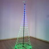 北欧风格 LED塔型灯铜线灯旗杆灯圣诞节造型灯庭院灯七彩同步圆锥