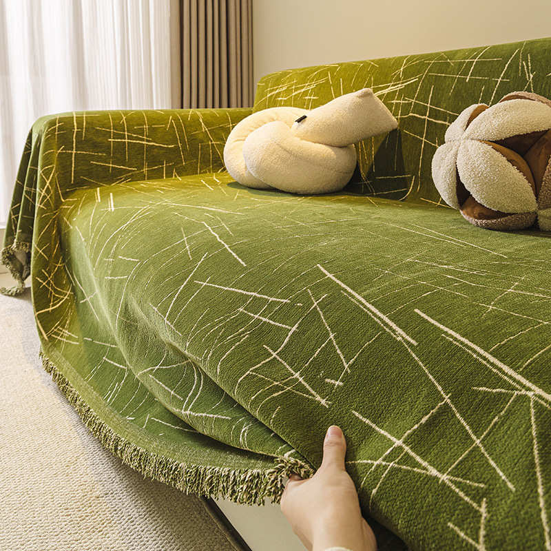 轻奢沙发盖布2024新款高级感一整张坐垫套罩四季通用沙发毯沙发巾