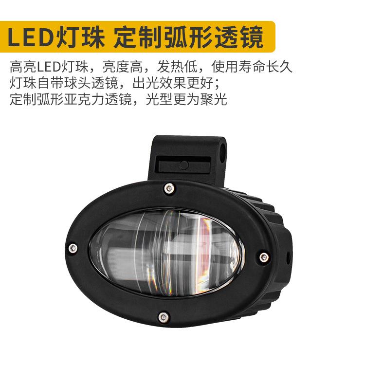 超聚光一字叉车LED警示灯红蓝光区域限位灯12-80V安全作业信号灯