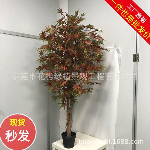 仿真枫树仿真剑麻绿植盆栽家居室内外商场摆放绿植装饰盆栽