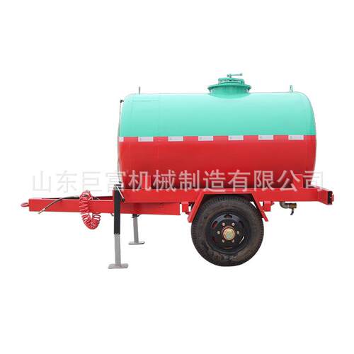 罐车污水拖车移动式水罐园林灌溉洒水车2.5吨拖拉机运输水罐拖车