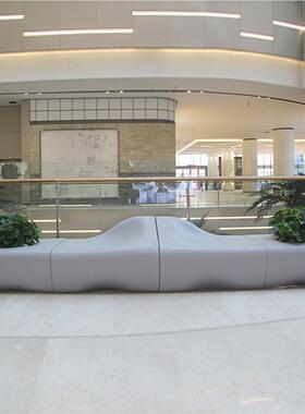 美陈创意尚璃钢术座椅户玻外广时场商场酒店走廊休闲qgf22101椅艺