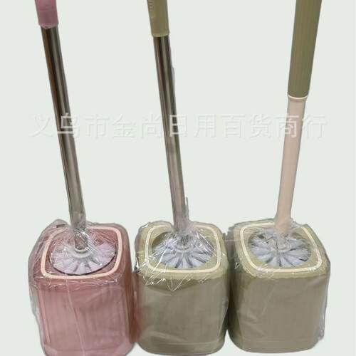 Plastic Toilet Brush with Base, Bathroom Cleaning Set, Home