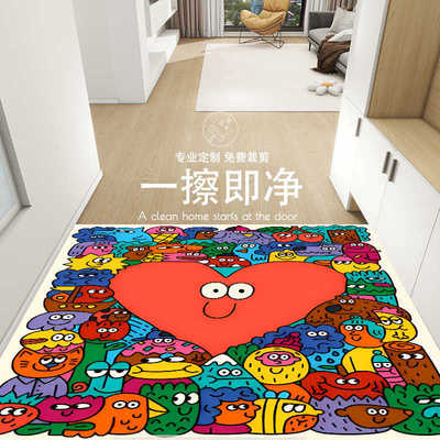 入户门地垫高级感皮革进门地毯家用耐脏门前垫门口门垫防滑脚垫子