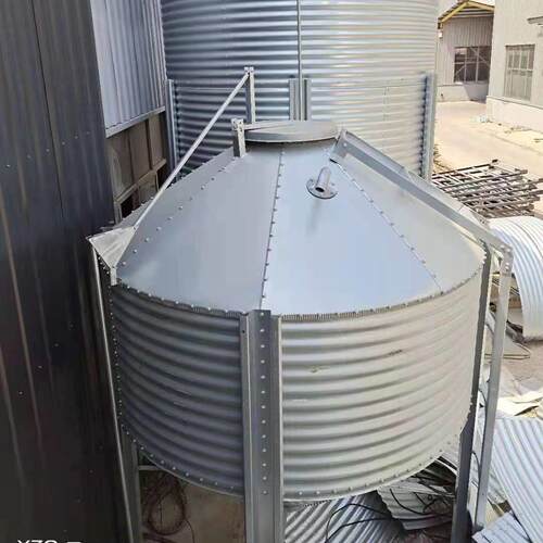 工厂生产养殖料塔3吨粮仓饲料桶养殖猪场镀锌料塔线自动上料鸡舍