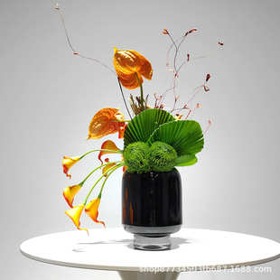 现代轻奢样板间花艺套装 配饰 酒店客房餐桌茶几电视柜假花摆件软装