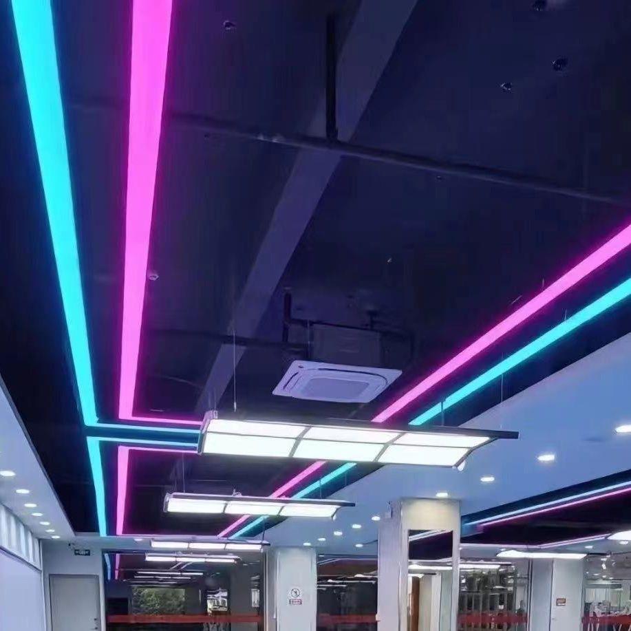 台球厅氛围灯LED长条灯健身房无缝拼接超市网吧氛围灯具